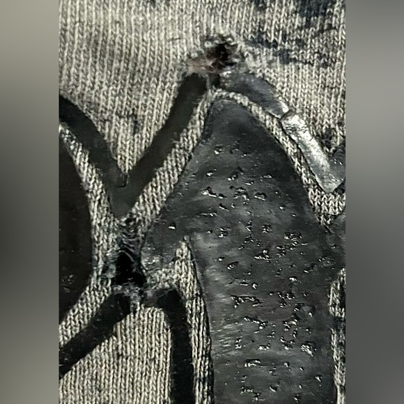 XVR Unlimited (Affliction Style)Mens Large Graphic Black T-Shirt.Two Small holes - Picture 2 of 4